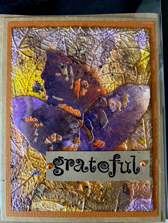 Grateful fall card