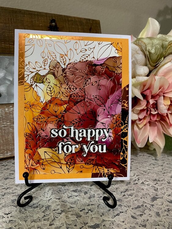 Alcohol ink card-1