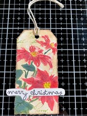 Christmas gift tag-poinsettia 1