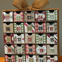 Altered Advent Calendar/Christmas Countdown Box
