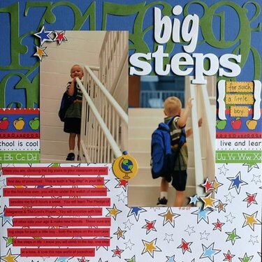 Big steps {for such a little boy}