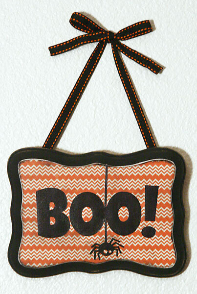 Boo! wooden sign