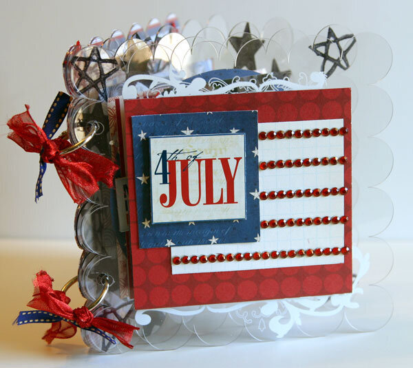 Clear Scraps July 4th Album - All Fanned Out