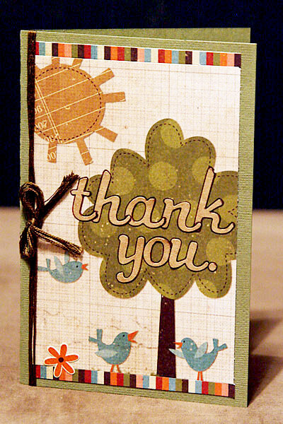 &quot;Thank you&quot; card
