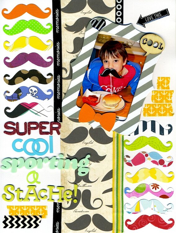 Super Cool Sporting a Stache