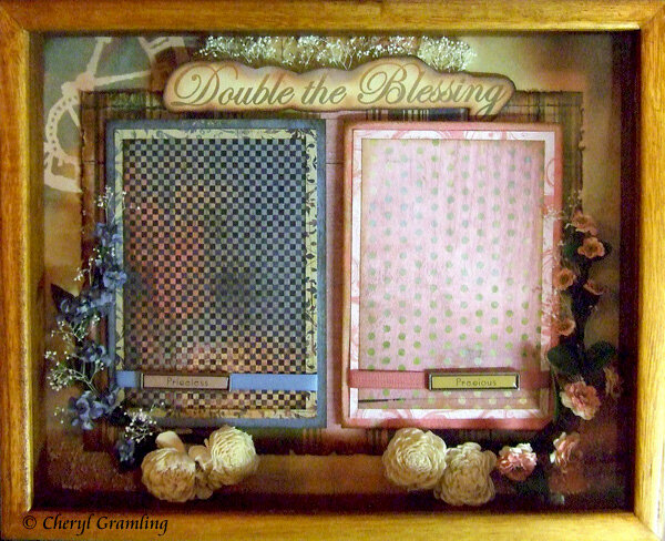 Shadow Box Frame ~ Baby Shower