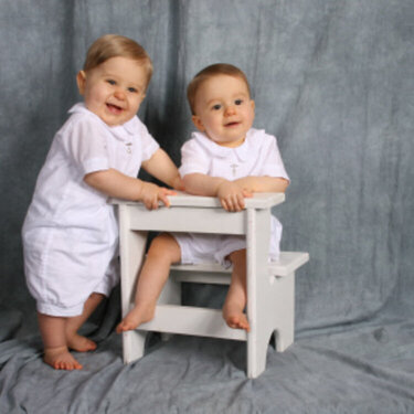 Jay &amp; Nick in Baptism Outfits