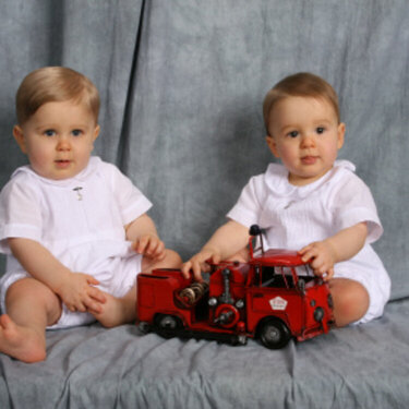 Jay &amp; Nick in Baptism Outfits