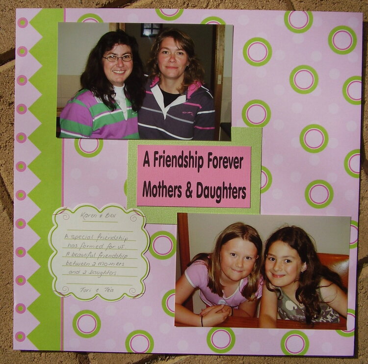 A Friendship Forever  Mothers &amp; Daughters