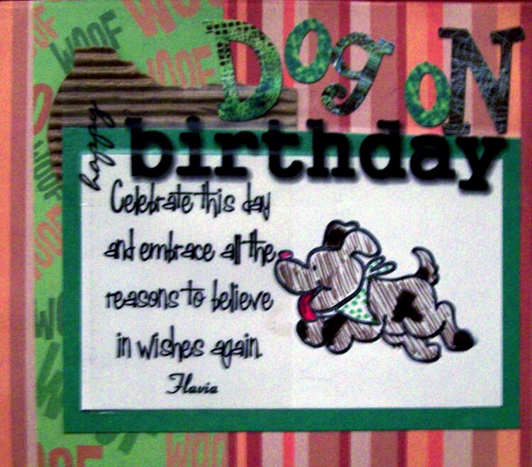Happy Dog On Birthday
