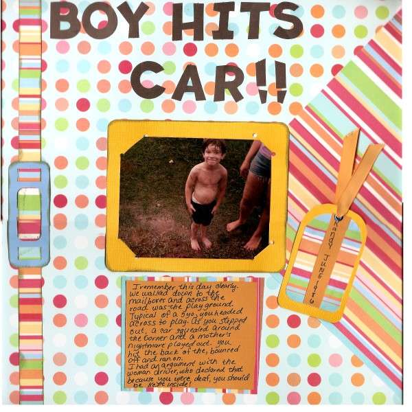 Boy Hits Car