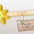 Altered Popsicle Stick, beach theme