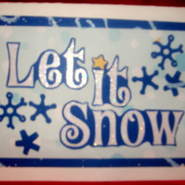 Let it snow - somewhere else...lol