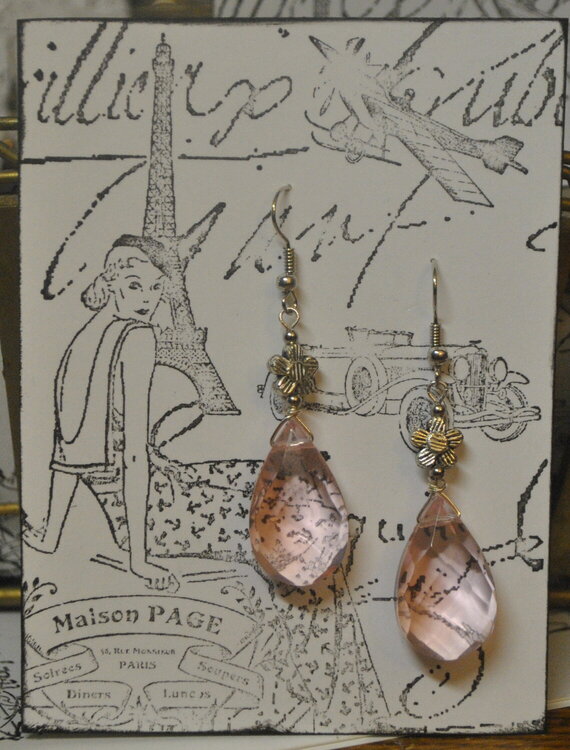 Pretty in pink earrings