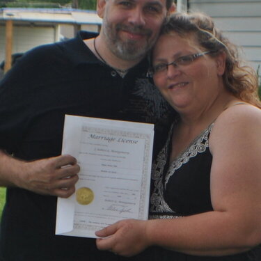 We got our marriage licenses today!