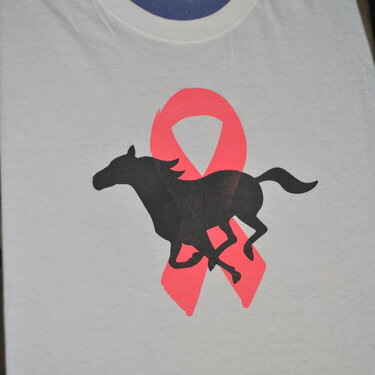 Mustang breast cancer t-shirt