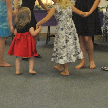 Bay stealing the show at the wedding