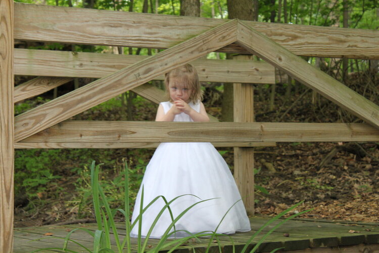 bay as flower girl