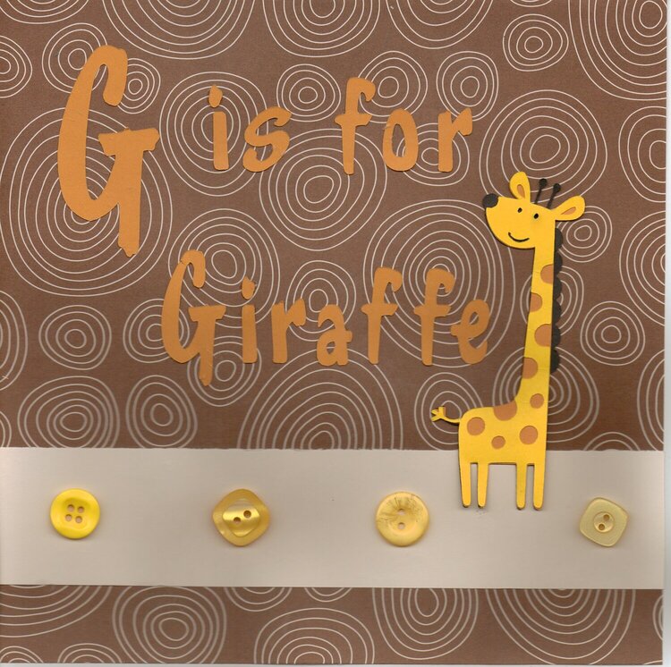 G is for Giraffe