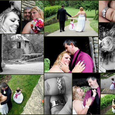 collage of our wedding photos 3