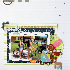 Bicycle For Two *November Cocoa Daisy*