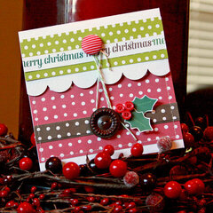 pebbles welcome christmas gift card holder