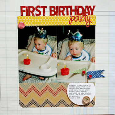 first birthday party *pebbles inc*