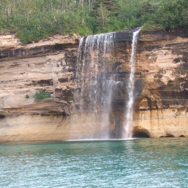 Pictured Rocks Waterfall