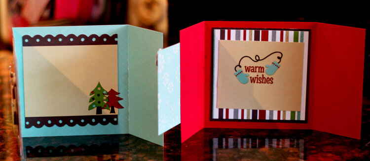 gatefold Christmas cards (inside)