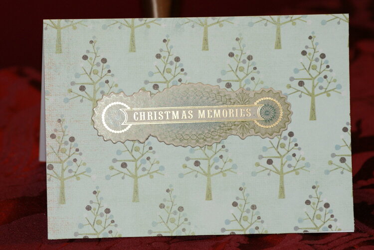 My Minds Eye papers *Merry Christmas* card