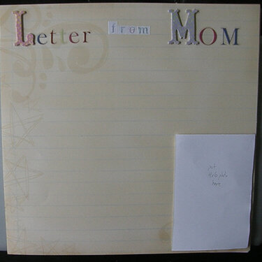 Letter from Mom