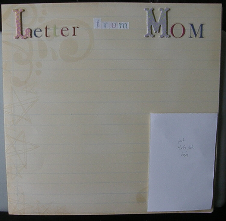 Letter from Mom