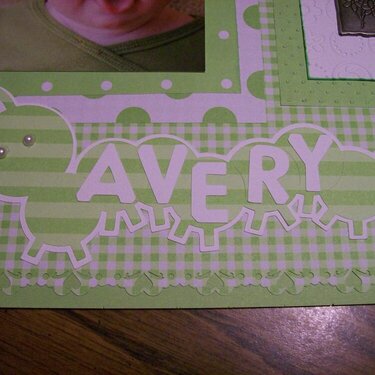 Close up of Avery&#039;s page.