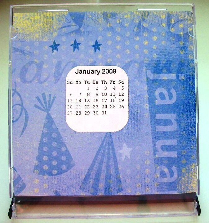 January Calendar page