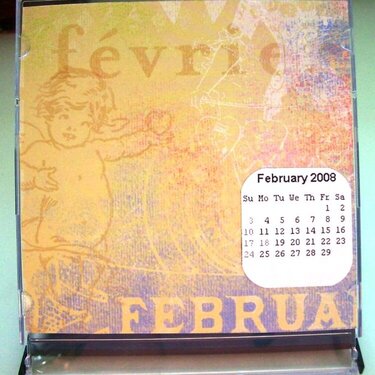 February Calendar page