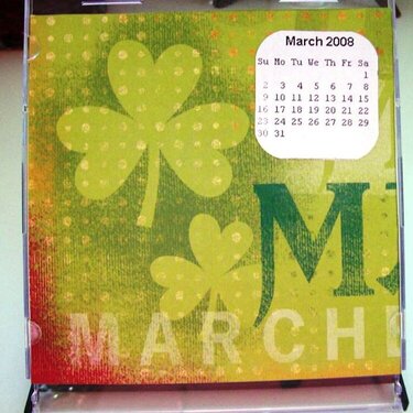 March Calendar page