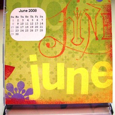 June Calendar page