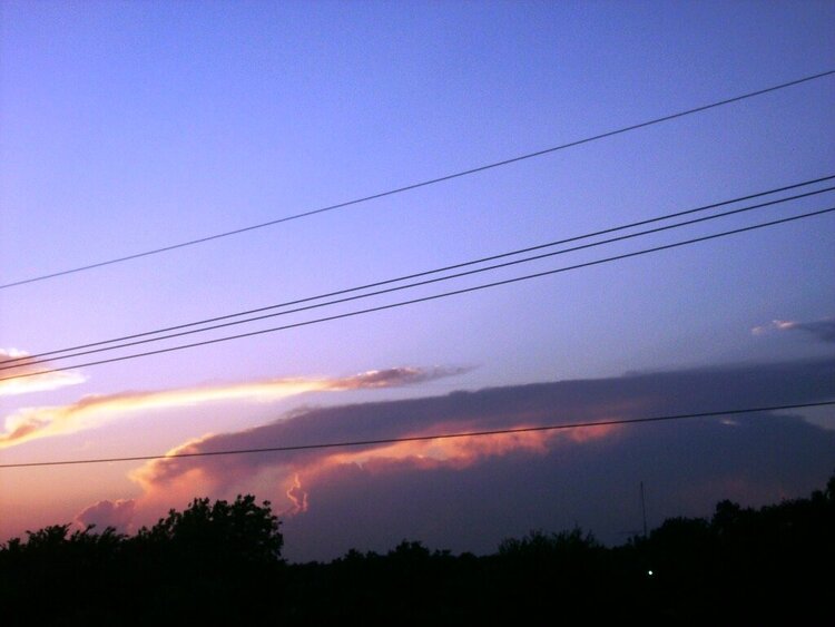 Storms Up North Towards Wichita