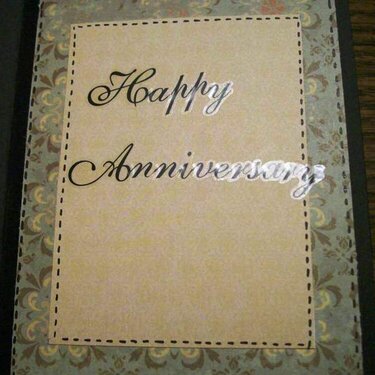 Inside of Anniversary card