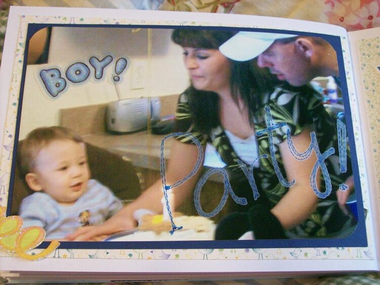 Trace&#039;s 1st Birthday Book