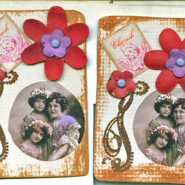 1st Vintage ATC&#039;s for WOW Swap