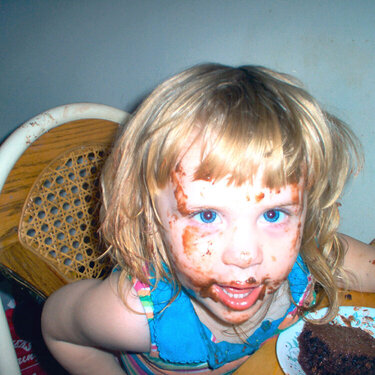 Chocolate cake &amp; peek-a-boo!