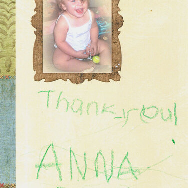 Anna&#039;s First Card!