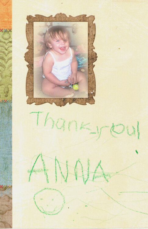 Anna&#039;s First Card!