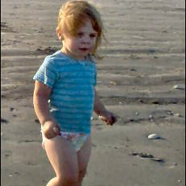 Anna on the beach