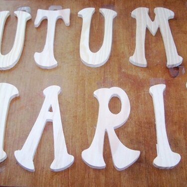Wooden Letters ~ Before