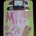 Altered mini clipboard ~ Front view