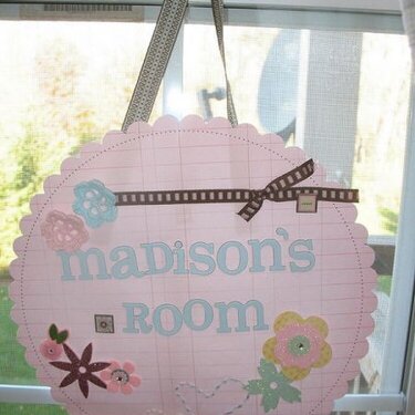 Madison&#039;s Room (Door Hanger)