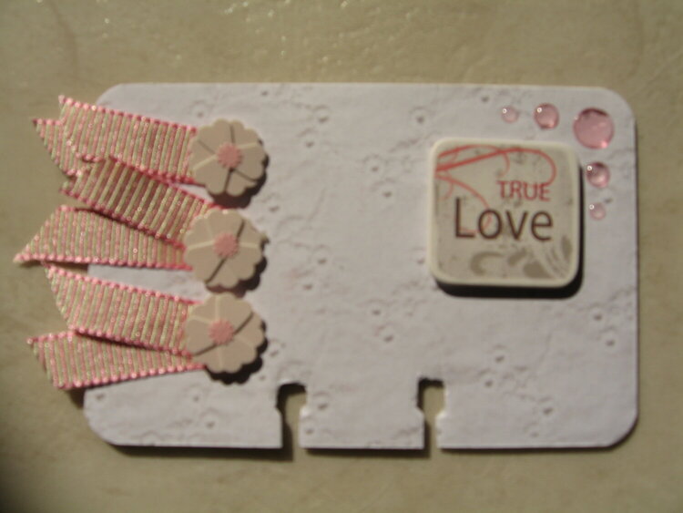 Altered Rolodex Card - LOVE