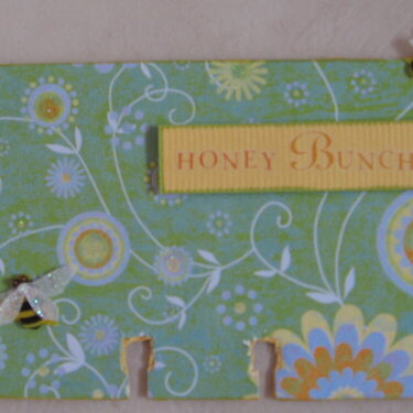 Altered Rolodex Card - Honey Bunch